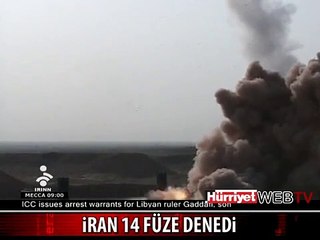 İŞTE İRAN'IN DENEDİĞİ O FÜZELER