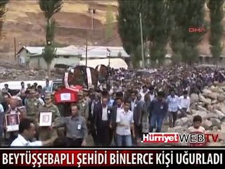 BEYTÜŞŞEBAP ŞEHİDİNİ BÖYLE UĞURLADI