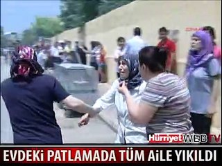 EVDE MEYDANA GELEN PATLAMADA ÖLDÜ