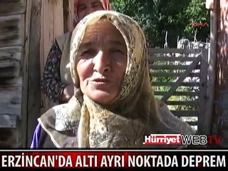 ERZİNCAN'DAKİ DEPREM BÜYÜK PANİK YARATTI