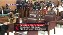Eskpresi Ferdy Sambo di Sidang Perdana Pembunuhan Brigadir J di PN Jaksel