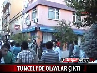 TUNCELİ'DE CHP BİNASINA SALDIRDILAR