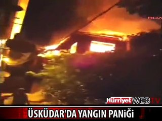 3 KATLI AHŞAP BİNADA ESRARENGİZ YANGIN