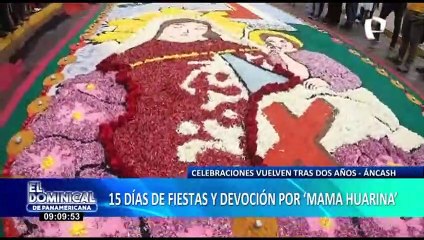 Áncash: tras dos años de ausencia por pandemia milagrosa “Mama Huarina” salió en procesión