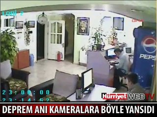 DEPREM ANI SANİYE SANİYE KAMERADA