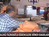 ALDIĞI TAZMİNATLA ÖĞRENCİLERE DÖNER ISMARLADI