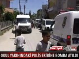 ADANA'DA POLİS EKİBİNE BOMBA ATILDI