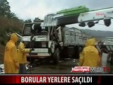 BORULAR BÖYLE YOLA SAÇILDI