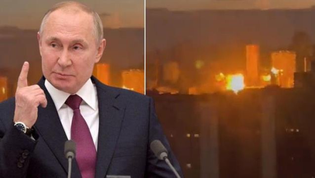 Ukrayna'nın başkenti Kiev'de art arda patlama sesleri! Halka Sığınaklara gidin çağrısı yapılıyor