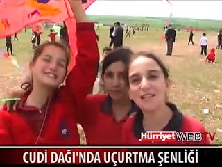 CUDİ'Yİ UÇURTMALARLA RENKLENDİ