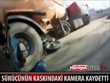 YAPTIĞI KAZAYI KENDİ KAMERASI KAYDETTİ