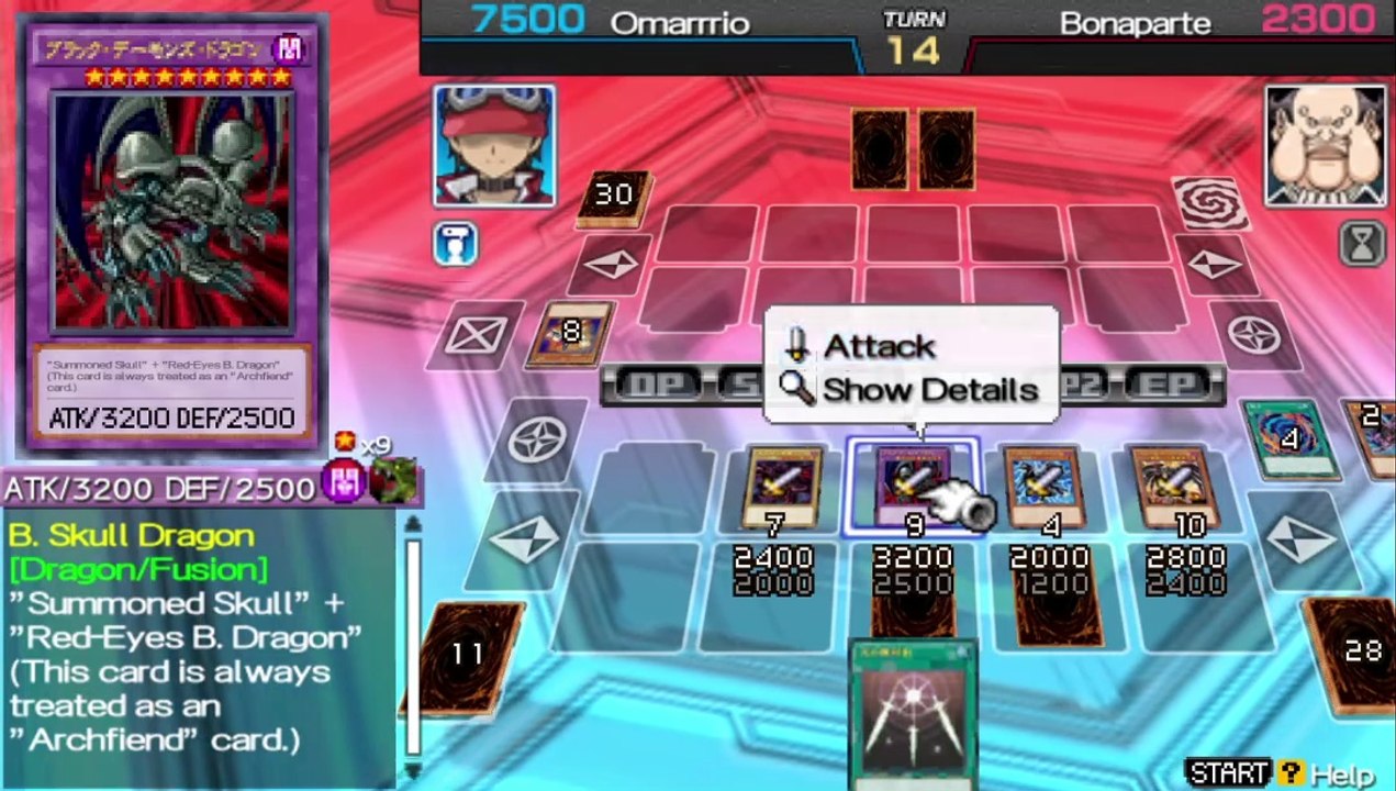 Yugioh Tag Force Arc V Special : B Skull Dragon VS Bonaparte Deck