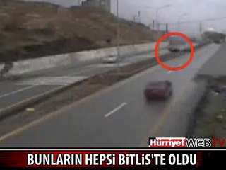 BİTLİS'TE MEYDANA GELEN İNANILMAZ KAZALAR