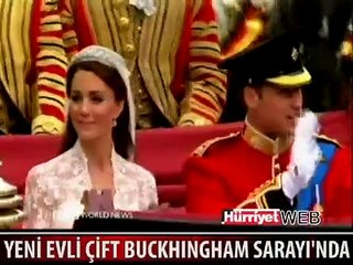 YENİ EVLİ ÇİFT BUCKHINGHAM SARAYINDA