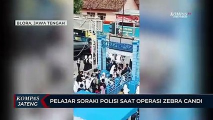 Pelajar di Blora Soraki Polisi Saat Operasi Zebra Candi