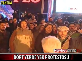 YSK KARARINI PROTESTO ETTİLER