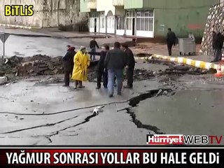 AŞIRI YAĞIŞLAR HEYELANA NEDEN OLDU