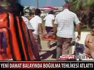 AZ KALSIN BOĞULUYORDU