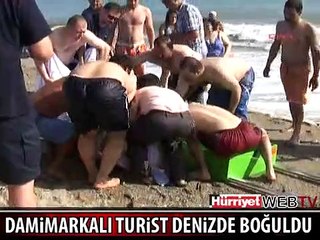 DANİMARKALI TURİST DENİZDE BOĞULDU
