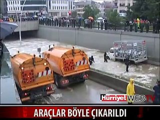 MAHSUR KALAN ARAÇLAR BÖYLE ÇIKARILDI