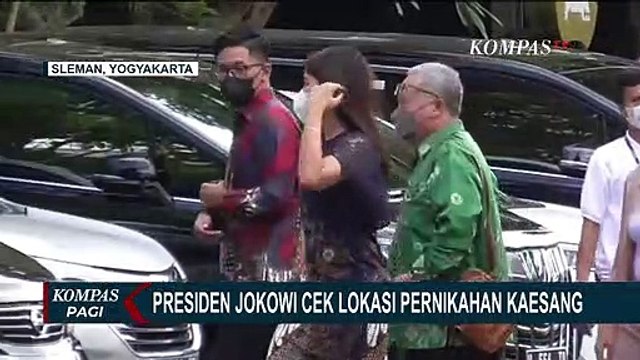 Presiden Jokowi Cek Lokasi Pernikahan Kaesang, Erina Gudono Terlihat di Lokasi Bersama Keluarga