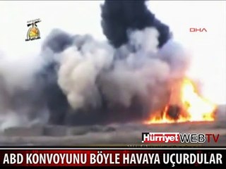 İŞTE ABD KONVOYUNA DÜZENLENEN SALDIRI ANI