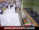 KADININ ÇANTASINI BÖYLE ÇALDILAR