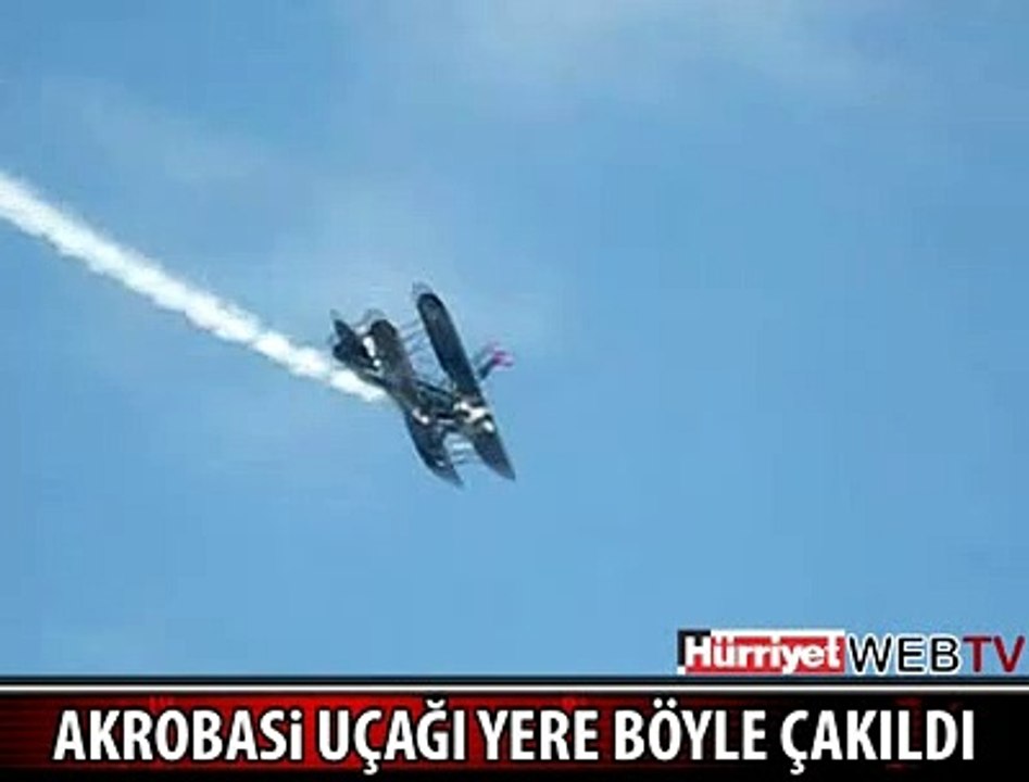 UÇAK YERE BÖYLE ÇAKILDI