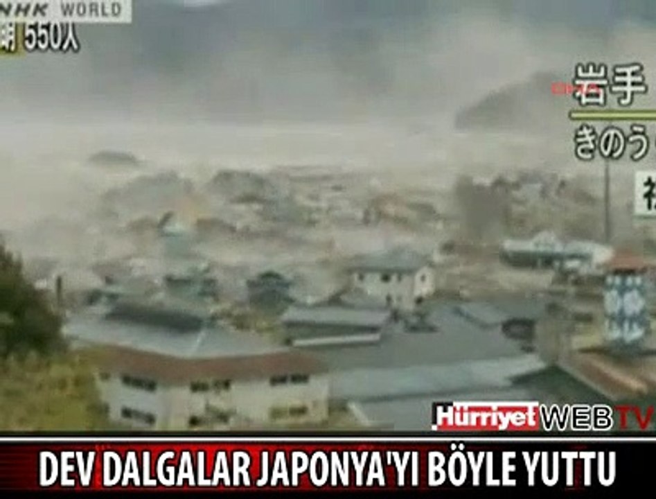 DALGALAR KOCA ŞEHRİ BÖYLE YUTTU