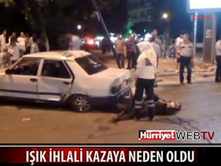 KIRMIZI IŞIKTA GEÇİNCE..!!