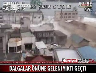 DEV DALGALAR BİNALARI YIKIP GEÇTİ