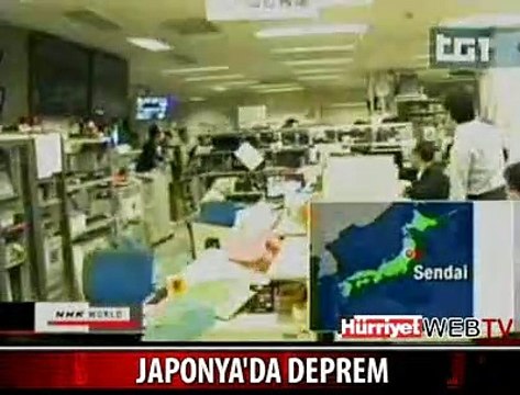 JAPONYA'DA 8.9 ŞİDDETİNDE DEPREM