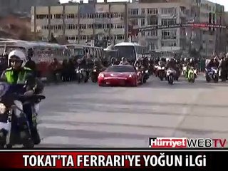 TOKAT'TA FERRARİ'YE BÜYÜK İLGİ