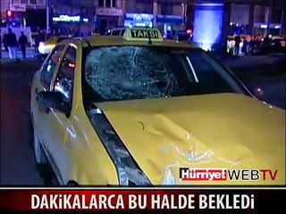 ŞİŞLİ'NİN ORTASINDA ACI İÇİNDE KIVRANDI