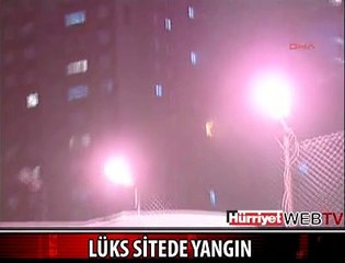 20 KATLI BİNADA YANGIN PANİĞİ