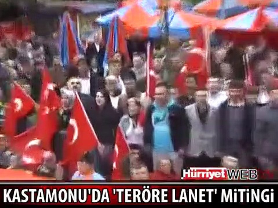 KASTAMONU'DA 'TERÖRE LANET' MiTiNGi