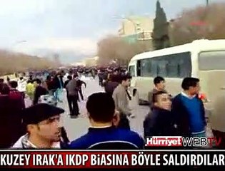 BARZANİ'NİN BİNASINA SALDIRDILAR