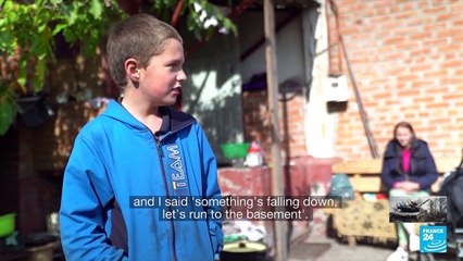 On the frontline town of Izium, young families are growing up amid the horrors of war