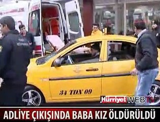 BABA-KIZ ADLİYE ÇIKIŞI ÖLDÜRÜLDÜ