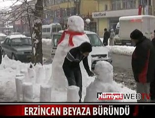 ERZİNCAN'DA OKULLARA KAR TATİLİ