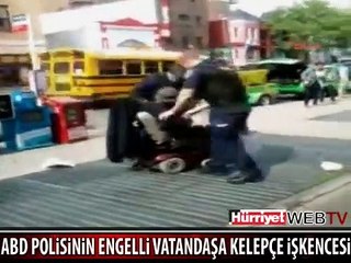 ABD POLİSİ ENGELLİ ADAMA BUNU YAPTI