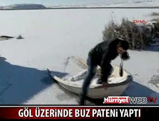 HAFİK GÖLÜ BUZ TUTTU