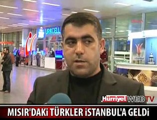 MISIR'DAKİ TÜRKLER İSTANBUL'A GELDİ