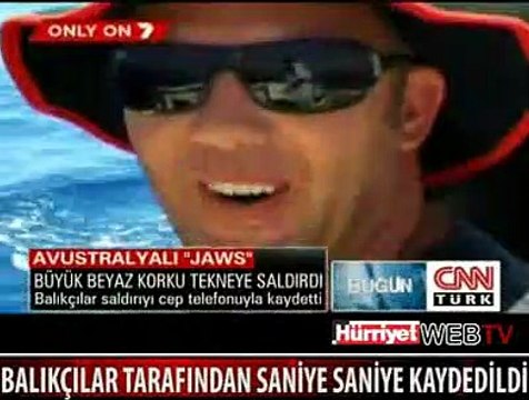 KÖPEK BALIĞI TEKNEYE BÖYLE SALDIRDI