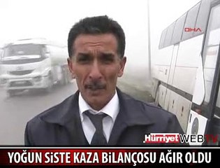 50 ARAÇ BİRBİRİNE GİRDİ