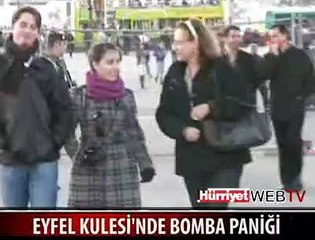 EYFEL KULESİ'NDE BOMBA PANİĞİ