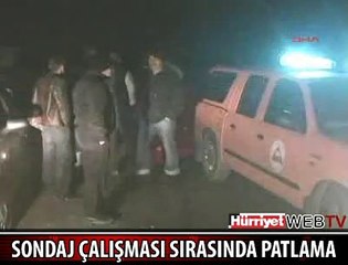 SONDAJ SIRASINDA PATLAMA OLDU