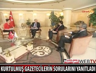 KURTULMUŞ GAZETECİLERİN SORULARINI YANITLADI