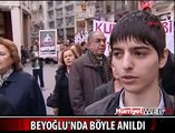 ŞEHİT KUBİLAY BEYOĞLU'NDA YÜRÜYÜŞLE ANILDI