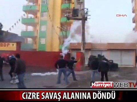 CİZRE'DE YİNE OLAYLAR ÇIKTI